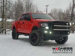 Ford F-150 Stealth Front Winch Bumper Lonestar Guard - Smittybilt XRC - Raw Steel WARN M12000